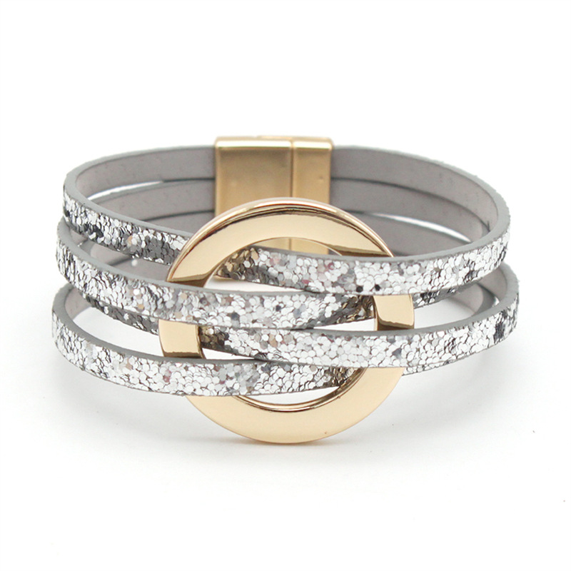 Cross Leather Women Bracelet 5