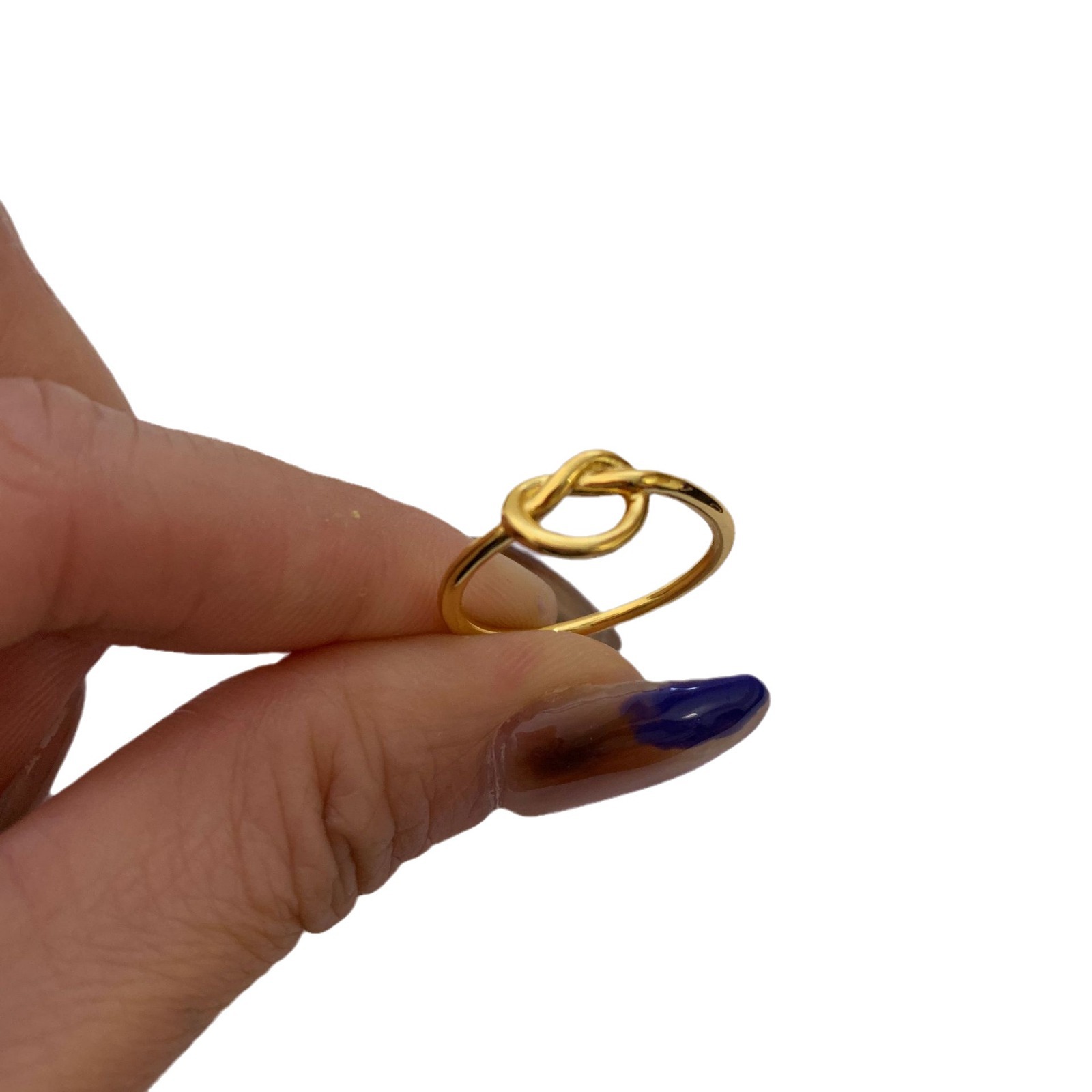 Gold Knotted Ring Image 5