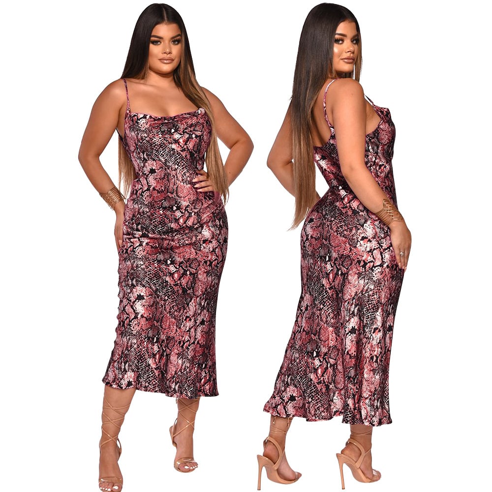 Swing Collar Women Mid-length Dress - Image 6