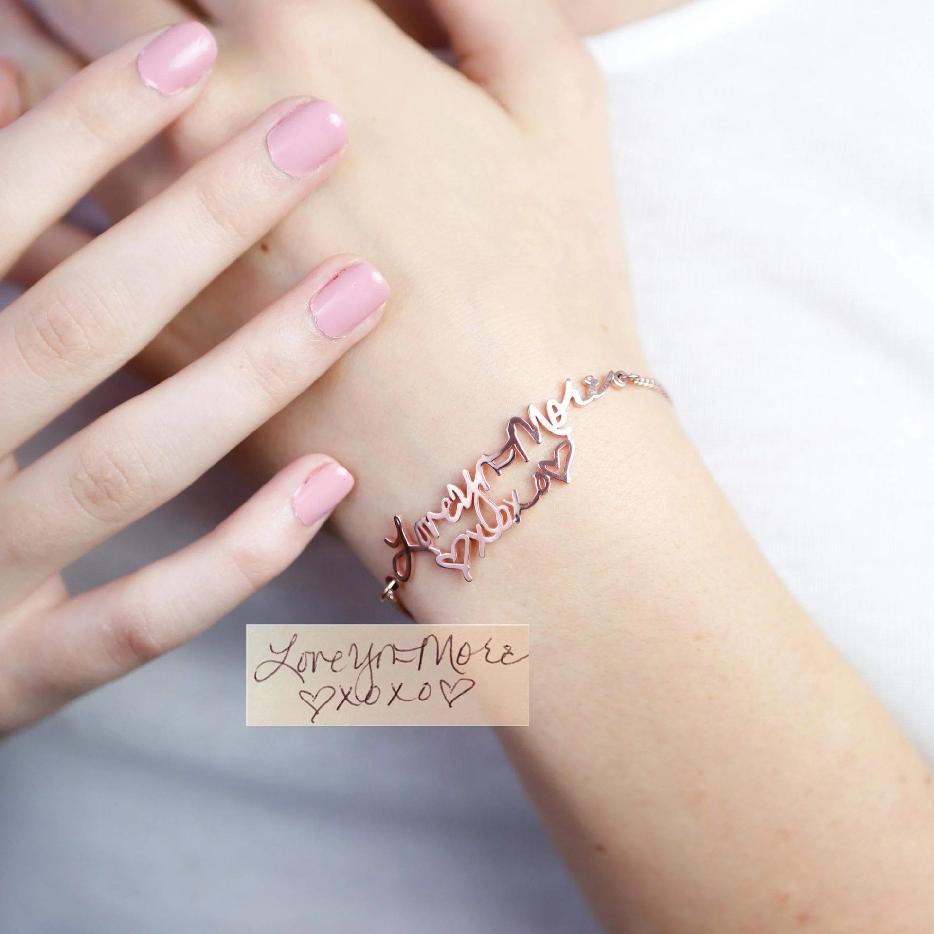 Stainless Steel Alphabet Name Bracelet in Steel
