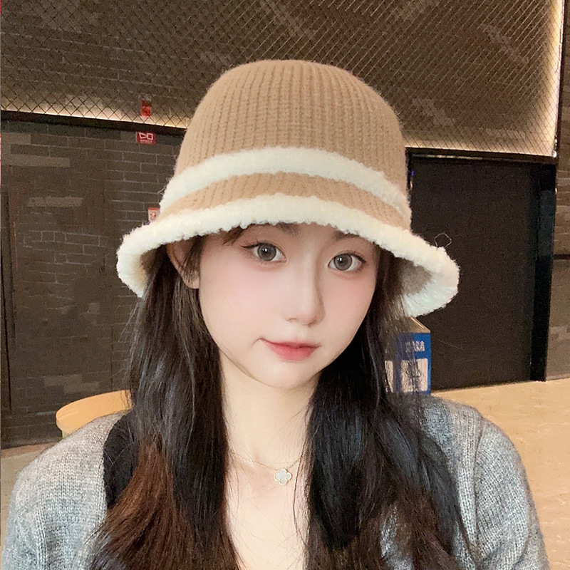 Women's Lamb Wool Bucket Hat - Image 6