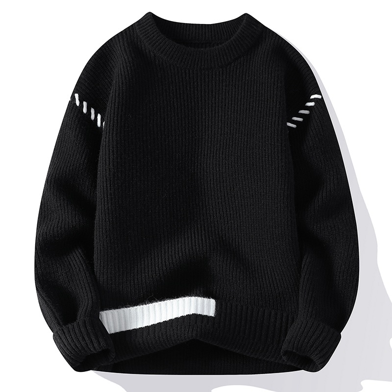 Round Neck Men's Thickened Sweater - Image 2