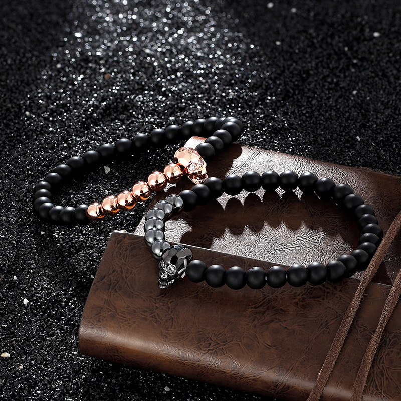 Micro Inlaid Zircon Skull Bracelet Collection