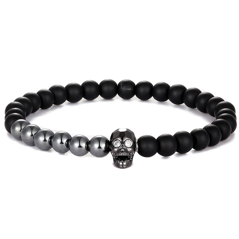 Micro Inlaid Zircon Skull Bracelet Lifestyle