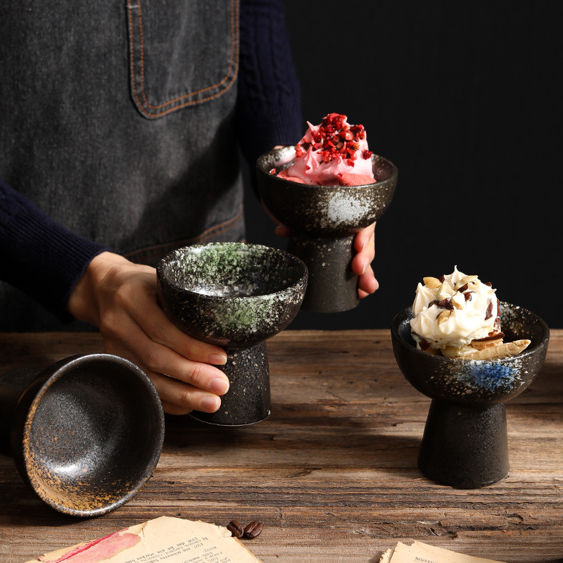 Tall Bowl Japanese-style Ceramic Snack Tableware