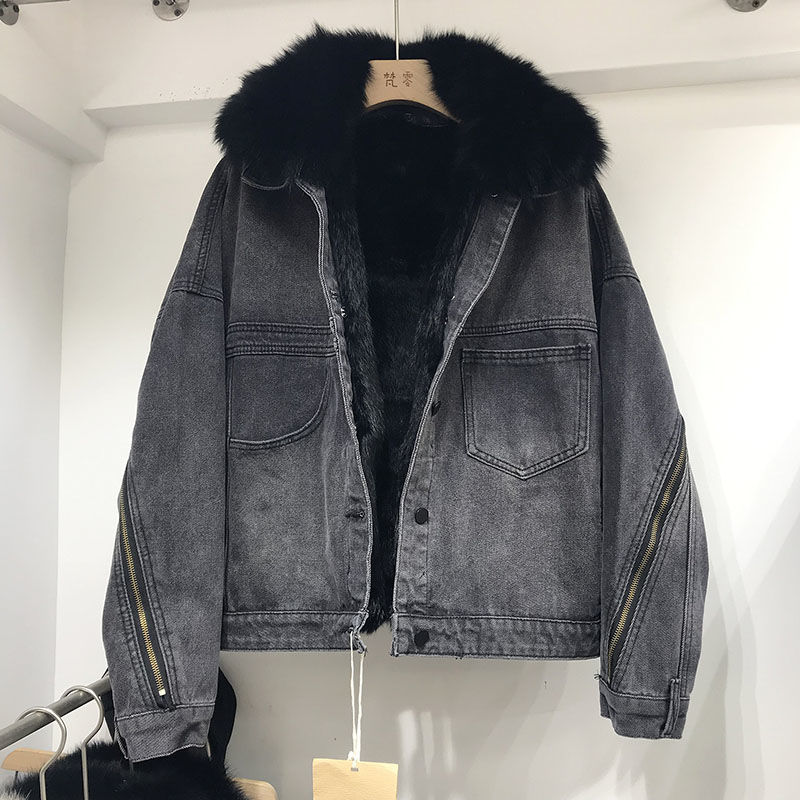 Women's Inner Denim Loose Coat