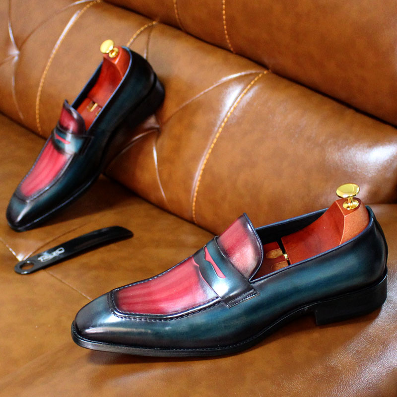 Handmade Leather Penny Loafers 5