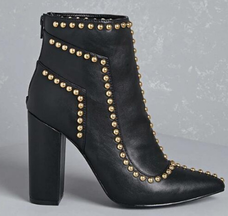 Side view of booties