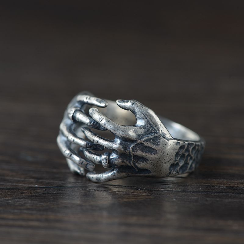 S925 Silver Vintage Thai Silver Ring Image 4