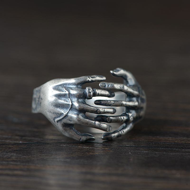 S925 Silver Vintage Thai Silver Ring Image 2