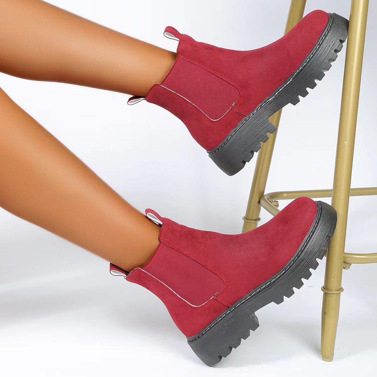 Red Martin Boots