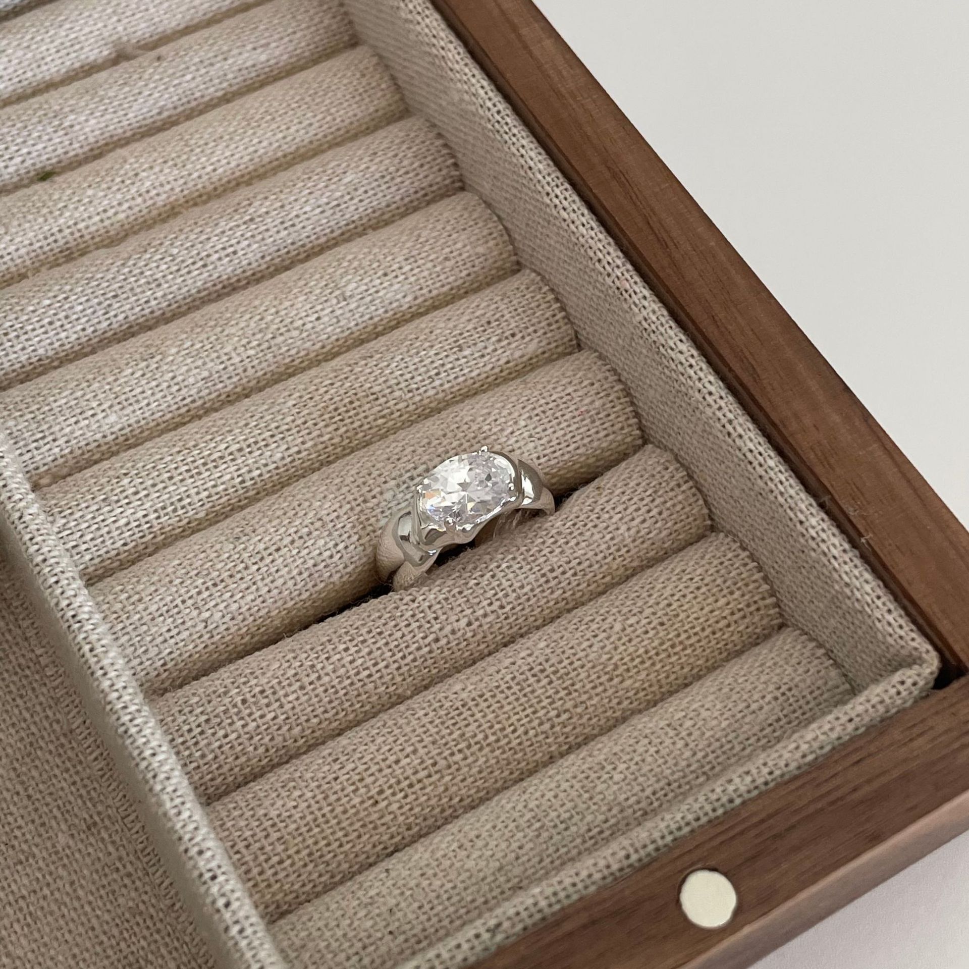 Close up of the Sterling Silver Ring