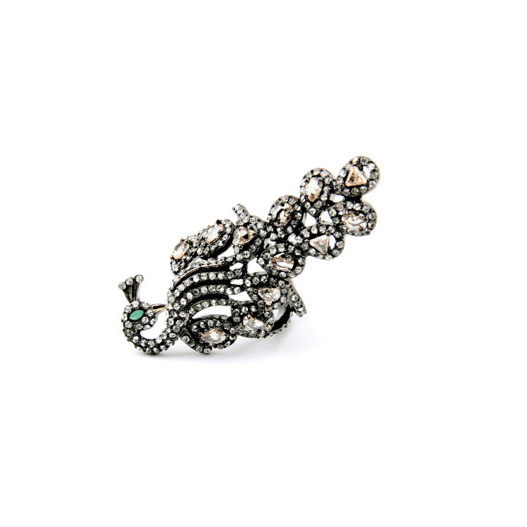 Elegant Diamond Cute Peacock Women's Ring 4