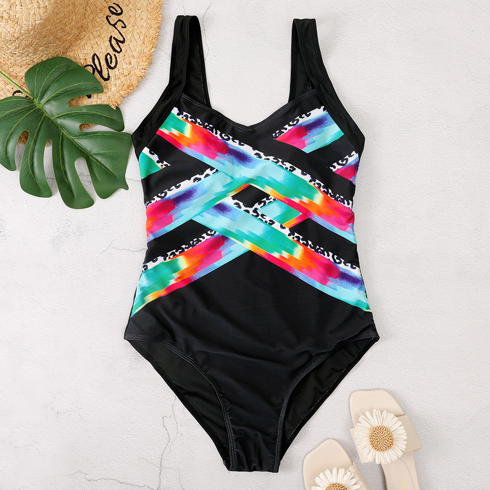 Women's Black Polyester Bikini Swimsuit Image 5