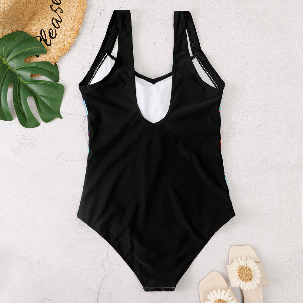 Women's Black Polyester Bikini Swimsuit Image 6