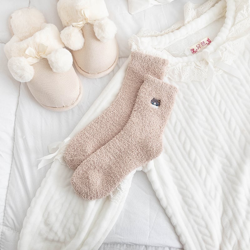 Half Velvet Socks - Yellow