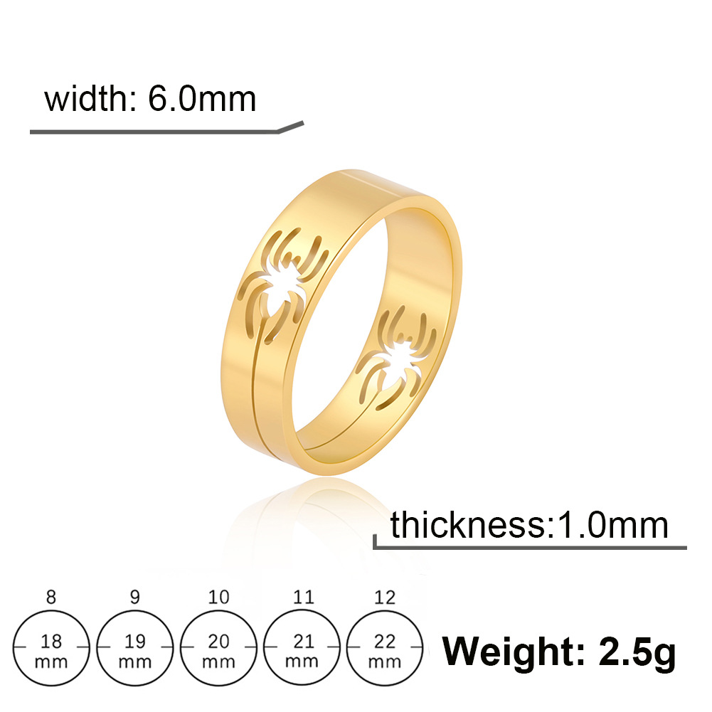 Spider Stainless Steel Ring 1