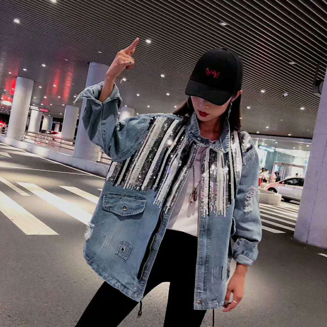 Jacket styled with a casual outfit