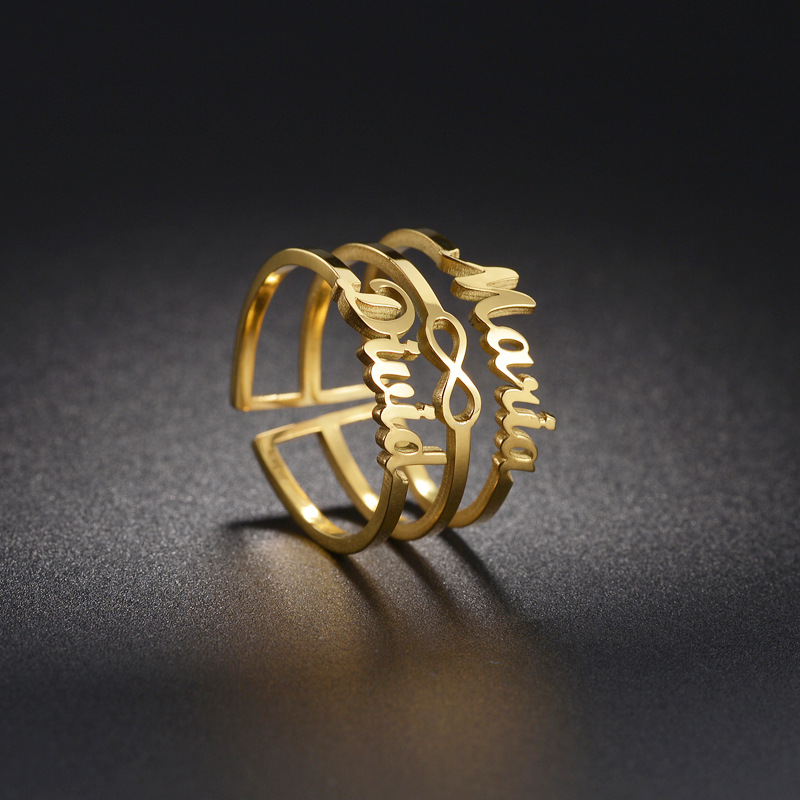 Three Layer Ring Gold