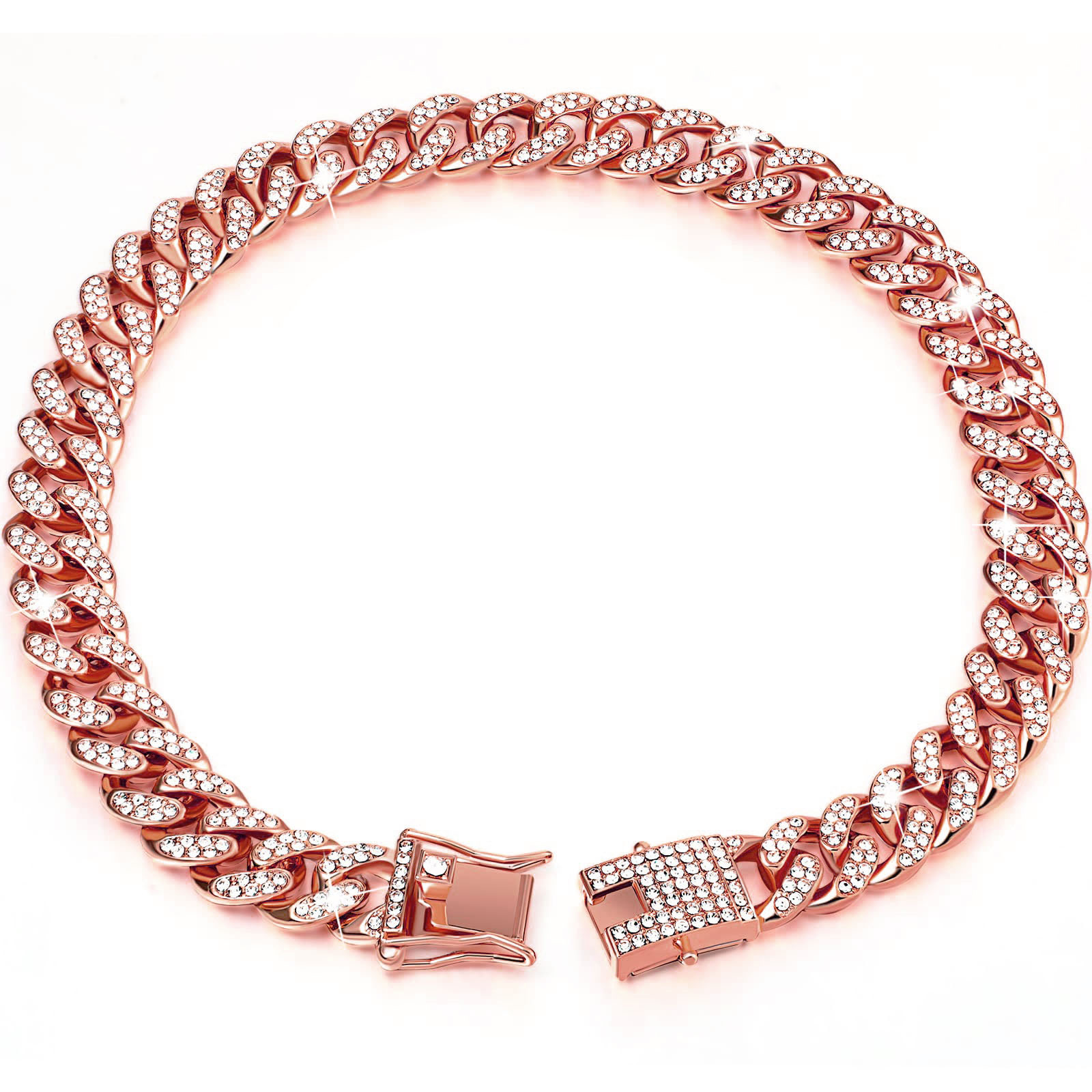 Pet with Diamond Hip Hop Collar Necklace