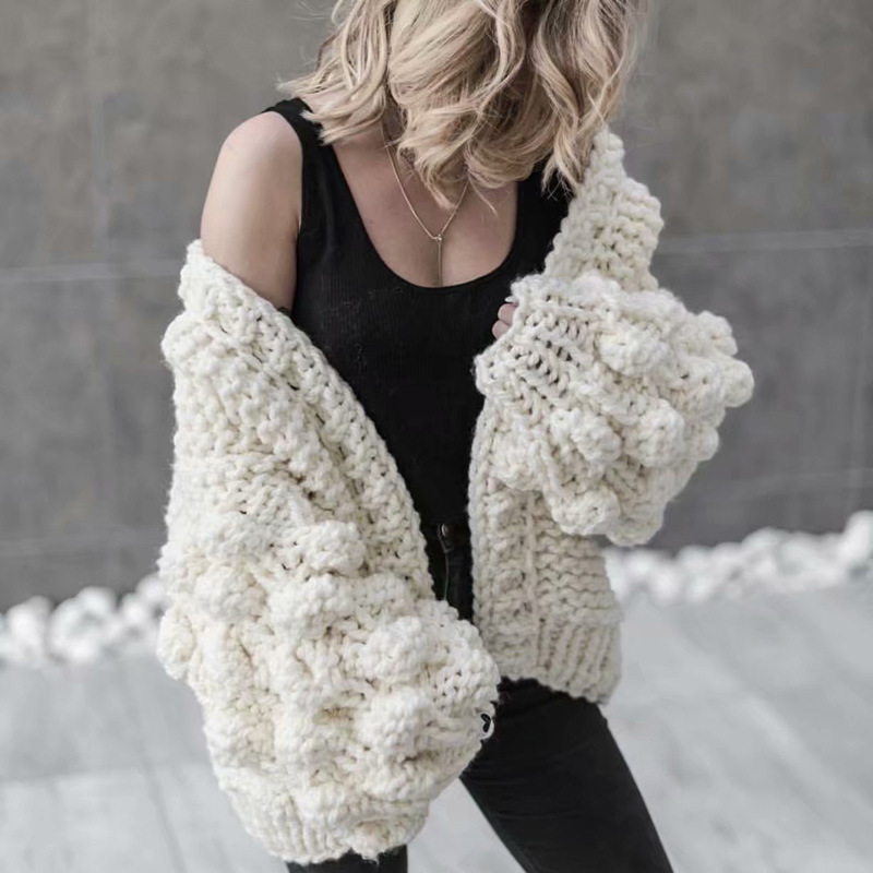 Close-up of Knit Sweater Texture