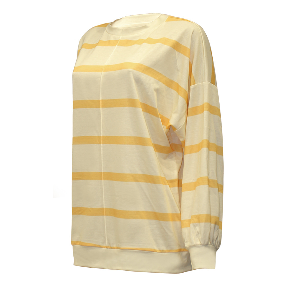 Women's Fashion Striped Printed Long Sleeve Top 12