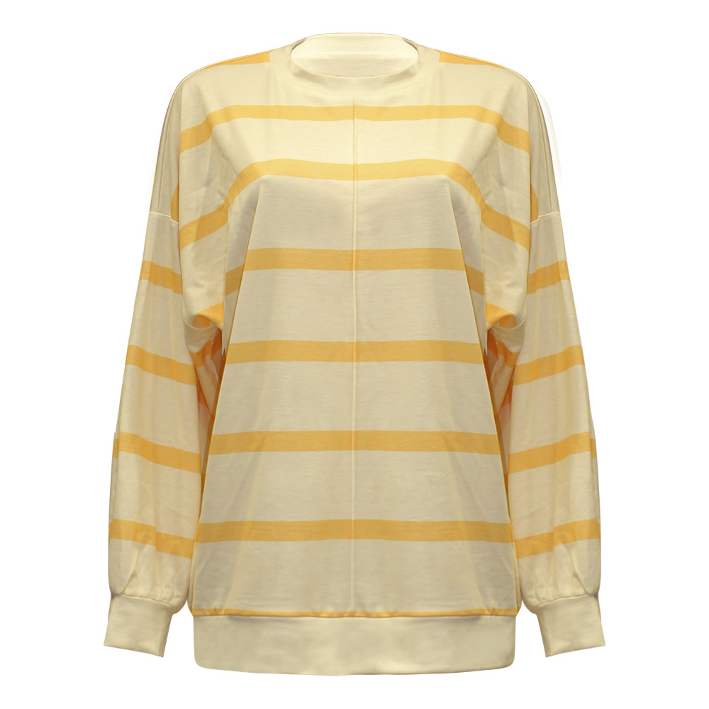 Women's Fashion Striped Printed Long Sleeve Top 11