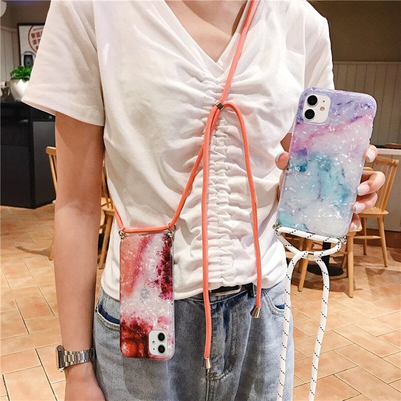 Marble Necklace Mobile Phone Case 3