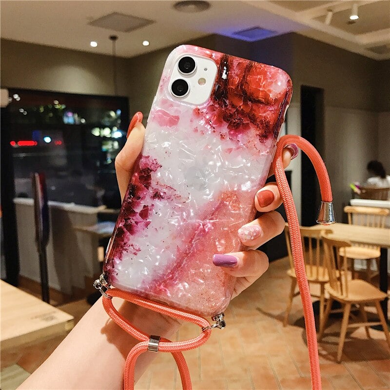 Marble Necklace Mobile Phone Case 11