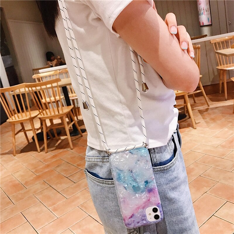 Marble Necklace Mobile Phone Case 5