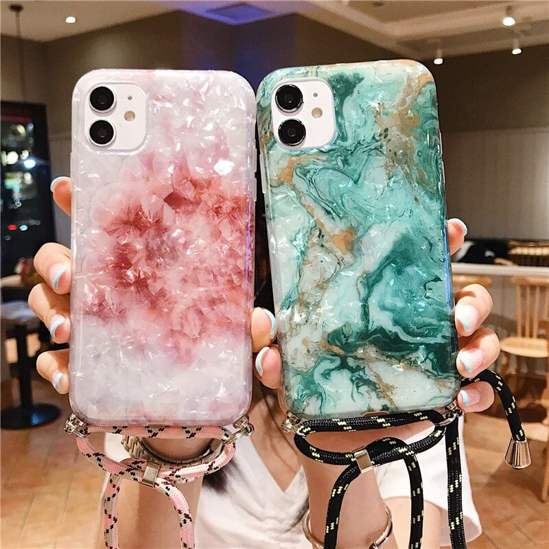 Marble Necklace Mobile Phone Case 1