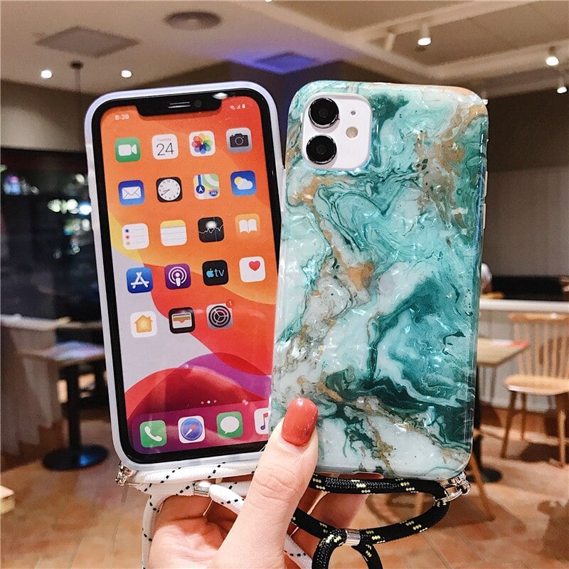 Marble Necklace Mobile Phone Case 2