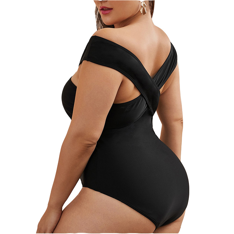 Maillot de bain une pièce grande taille siamois pour femme - Image 5