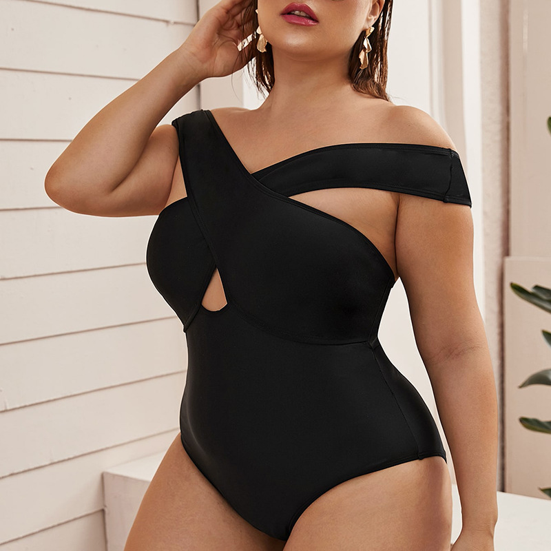 Maillot de bain une pièce grande taille siamois pour femme - Image 2