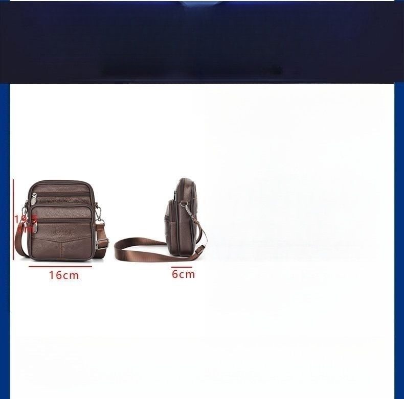 Men's Waist Bag - Dark Brown
