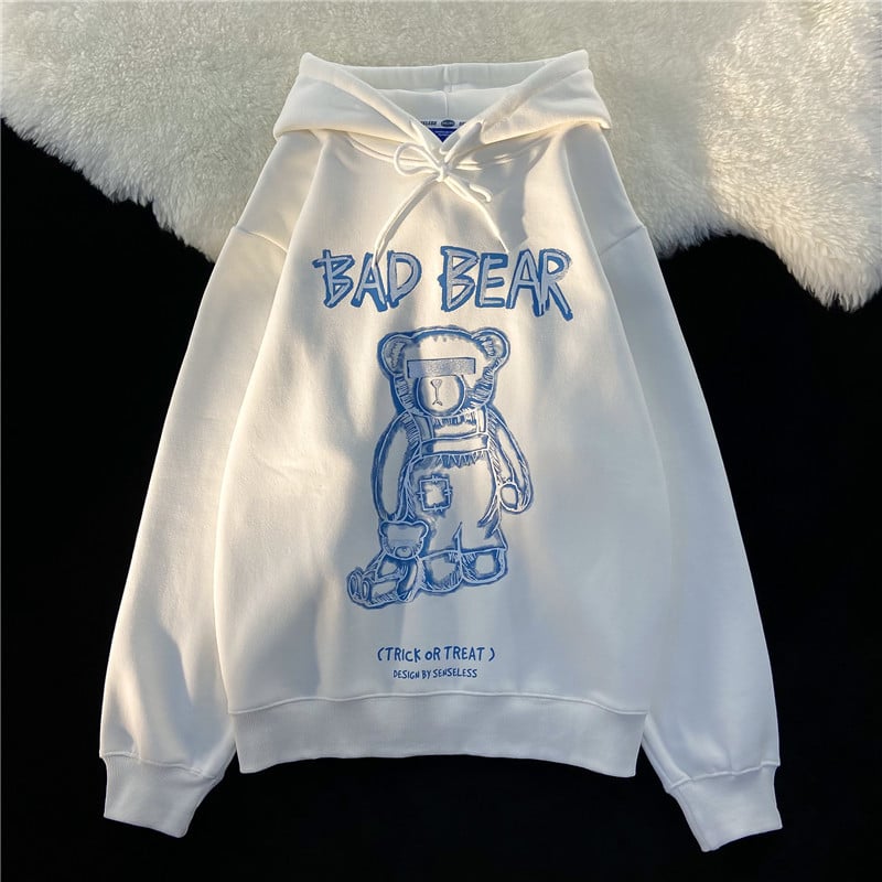 Sudadera Hip-hop Americana con Oso 4
