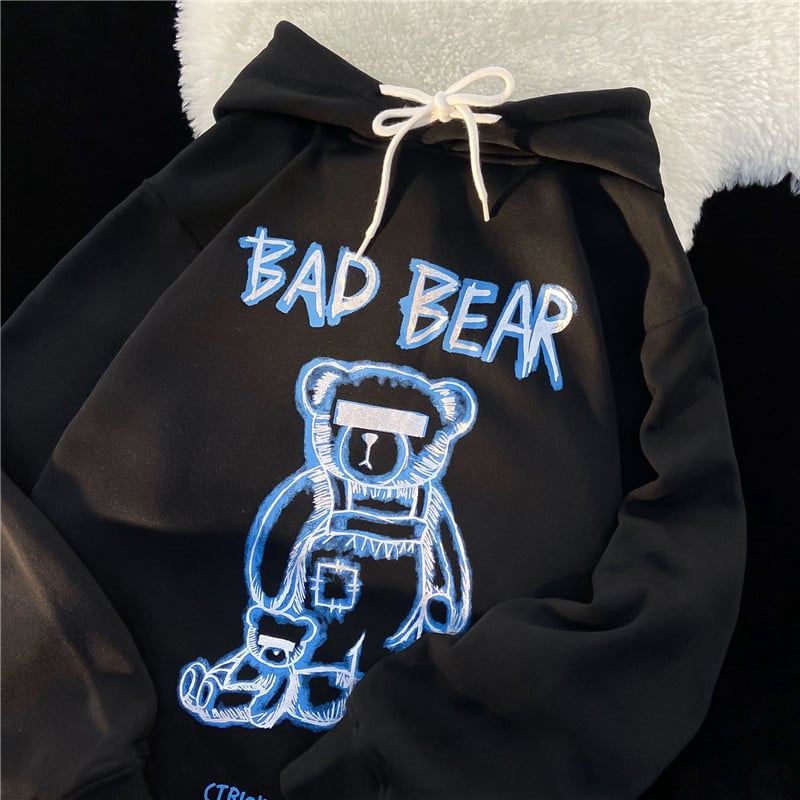 Sudadera Hip-hop Americana con Oso 9
