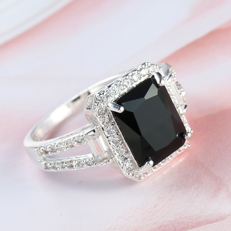 Black Zircon Ring Image 2