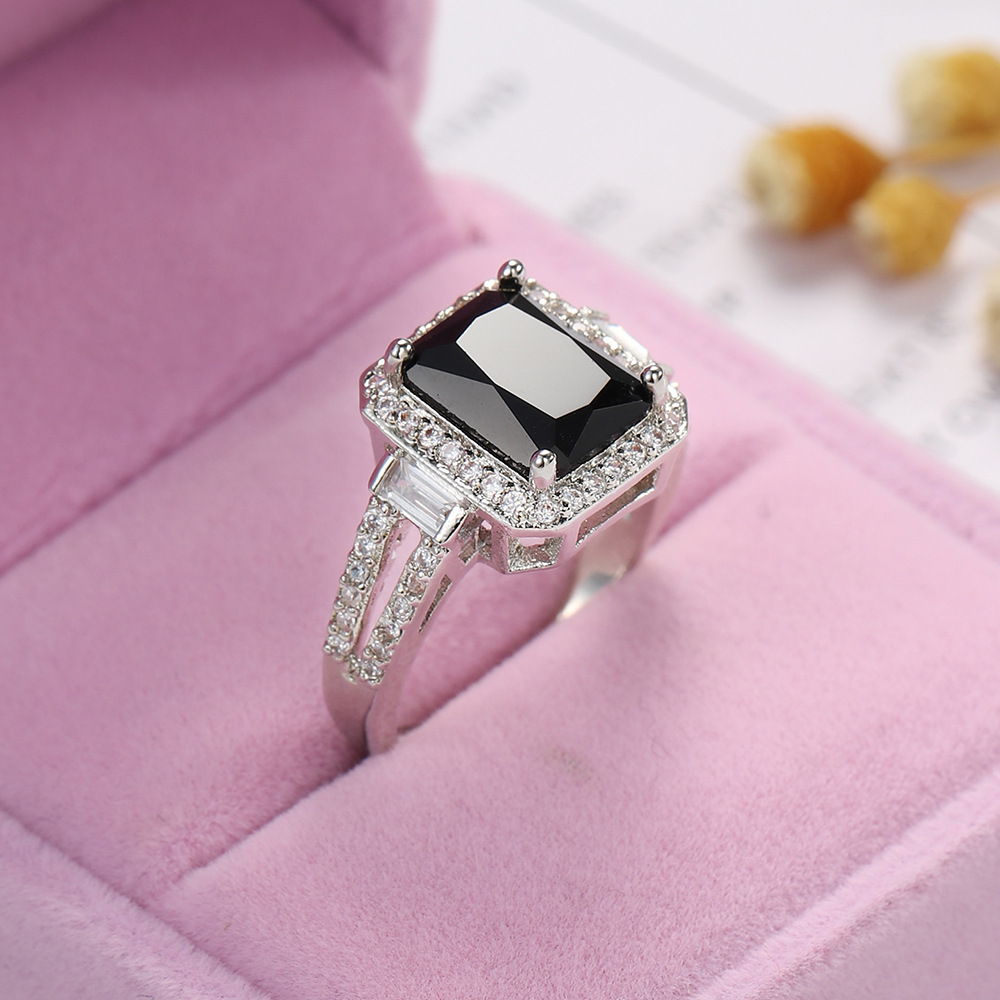 Black Zircon Ring Image 4