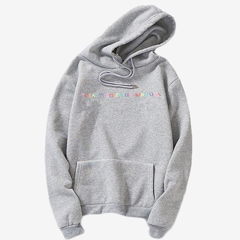 Harajuku Pullover Wool Hoodie - Pink