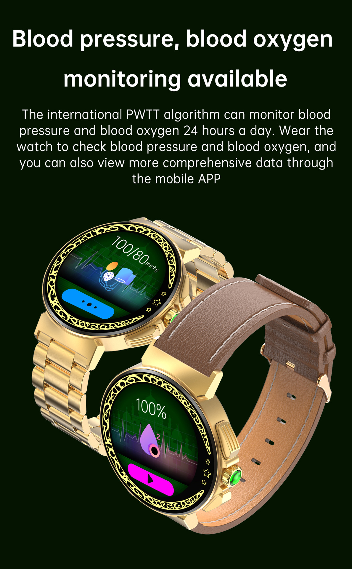 Health Monitoring Sports Bluetooth Watch