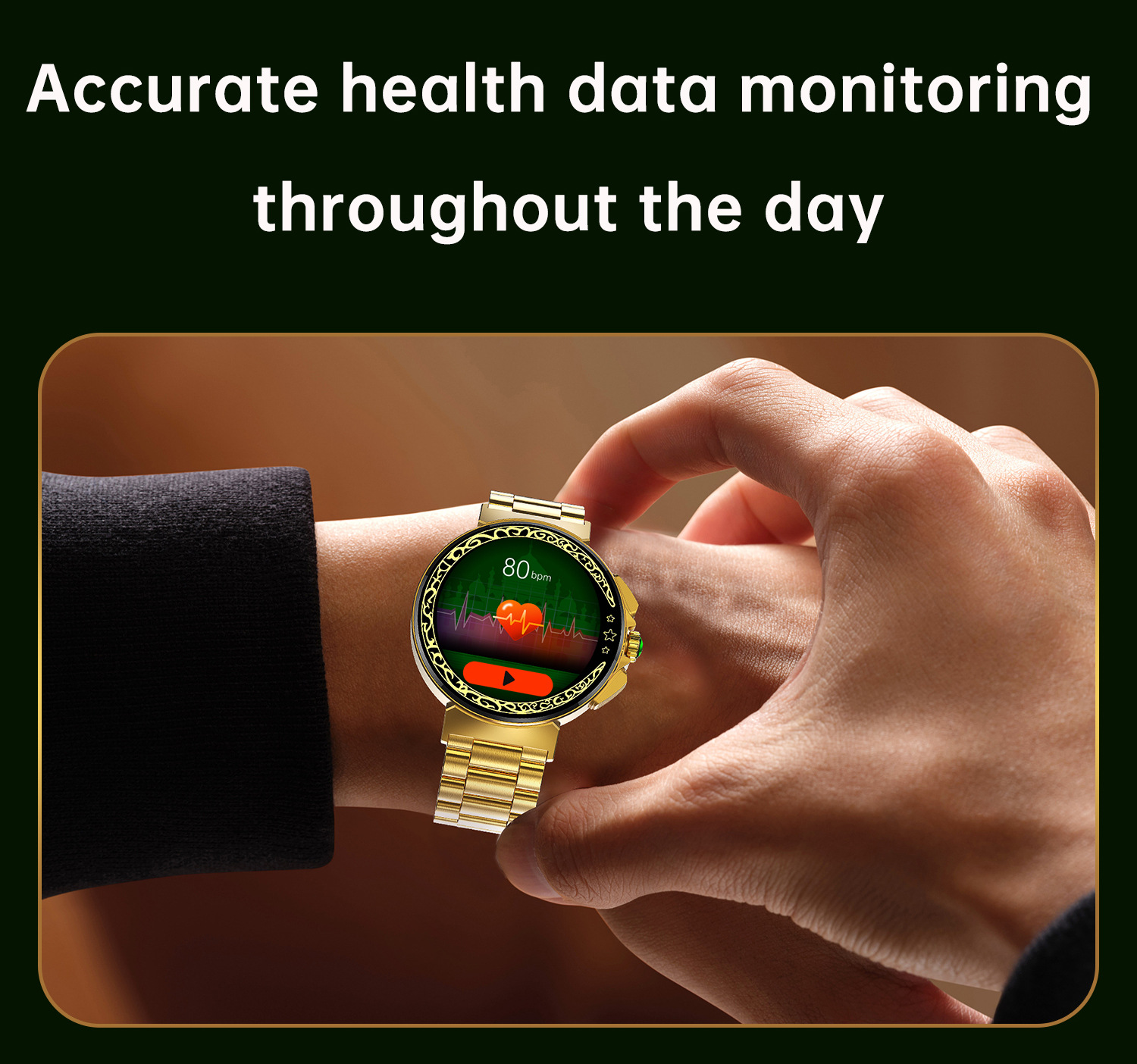 Health Monitoring Sports Bluetooth Watch