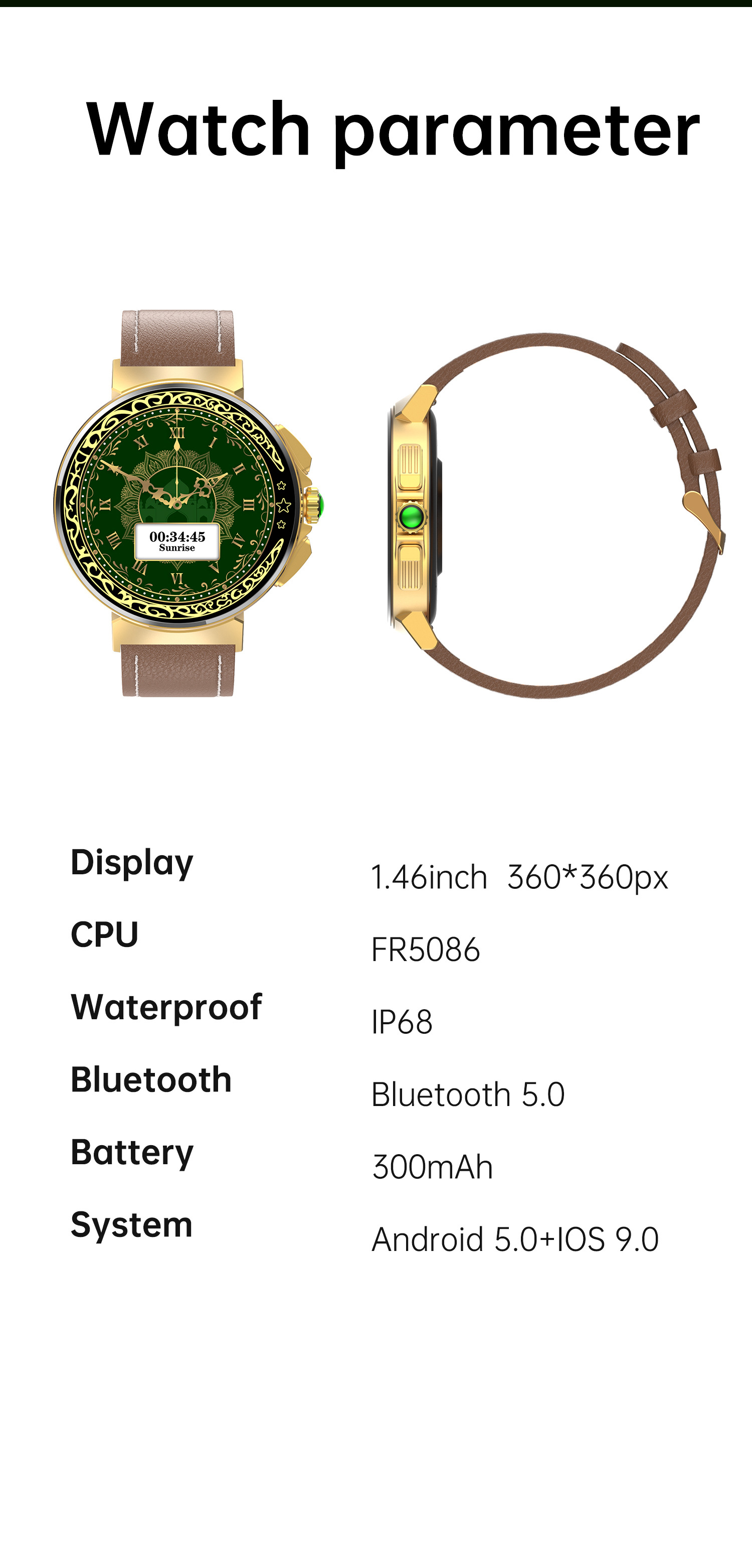 Health Monitoring Sports Bluetooth Watch