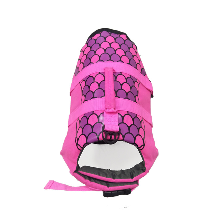 Pet life jacket in action