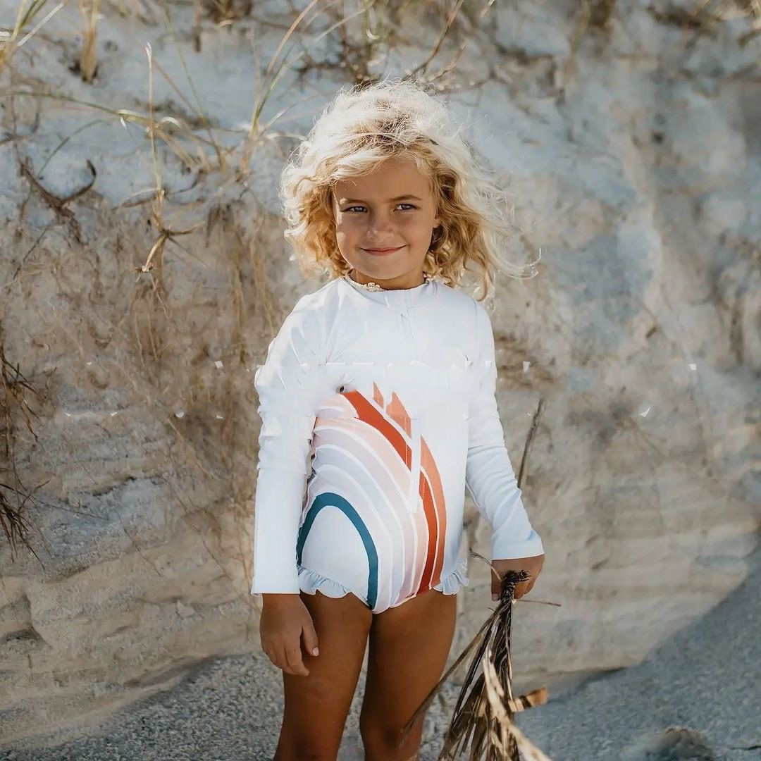 Children's Sun Protection Suit - Navy Blue