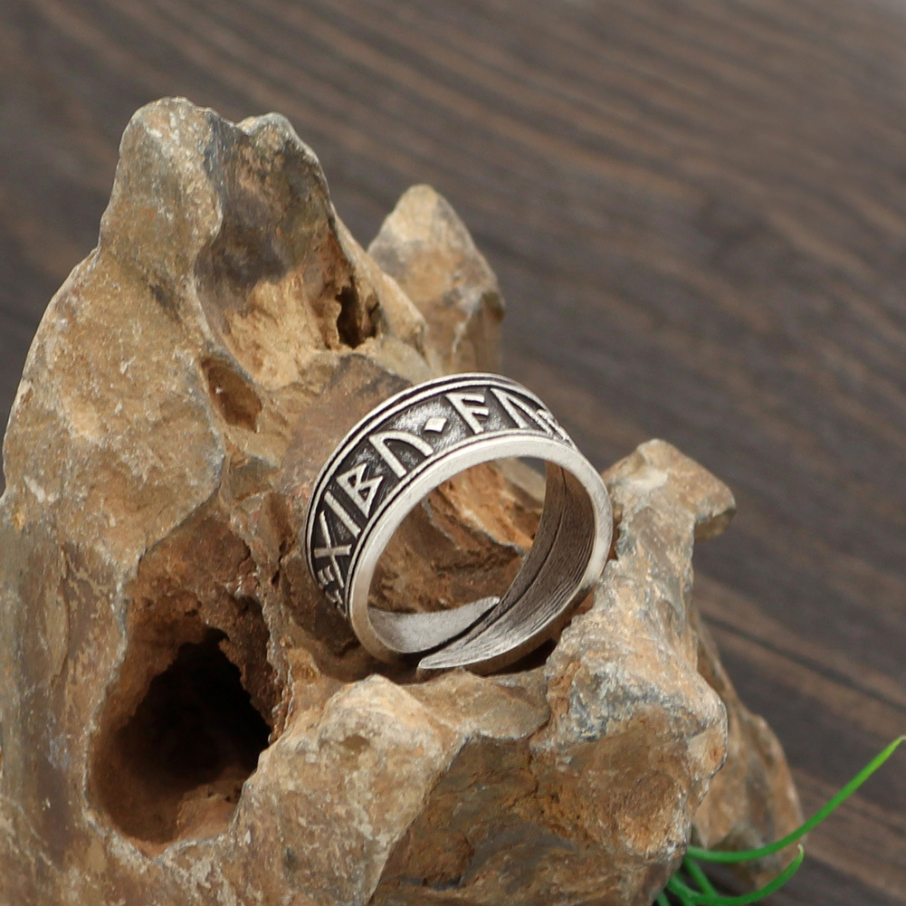 Antique silver Viking ring