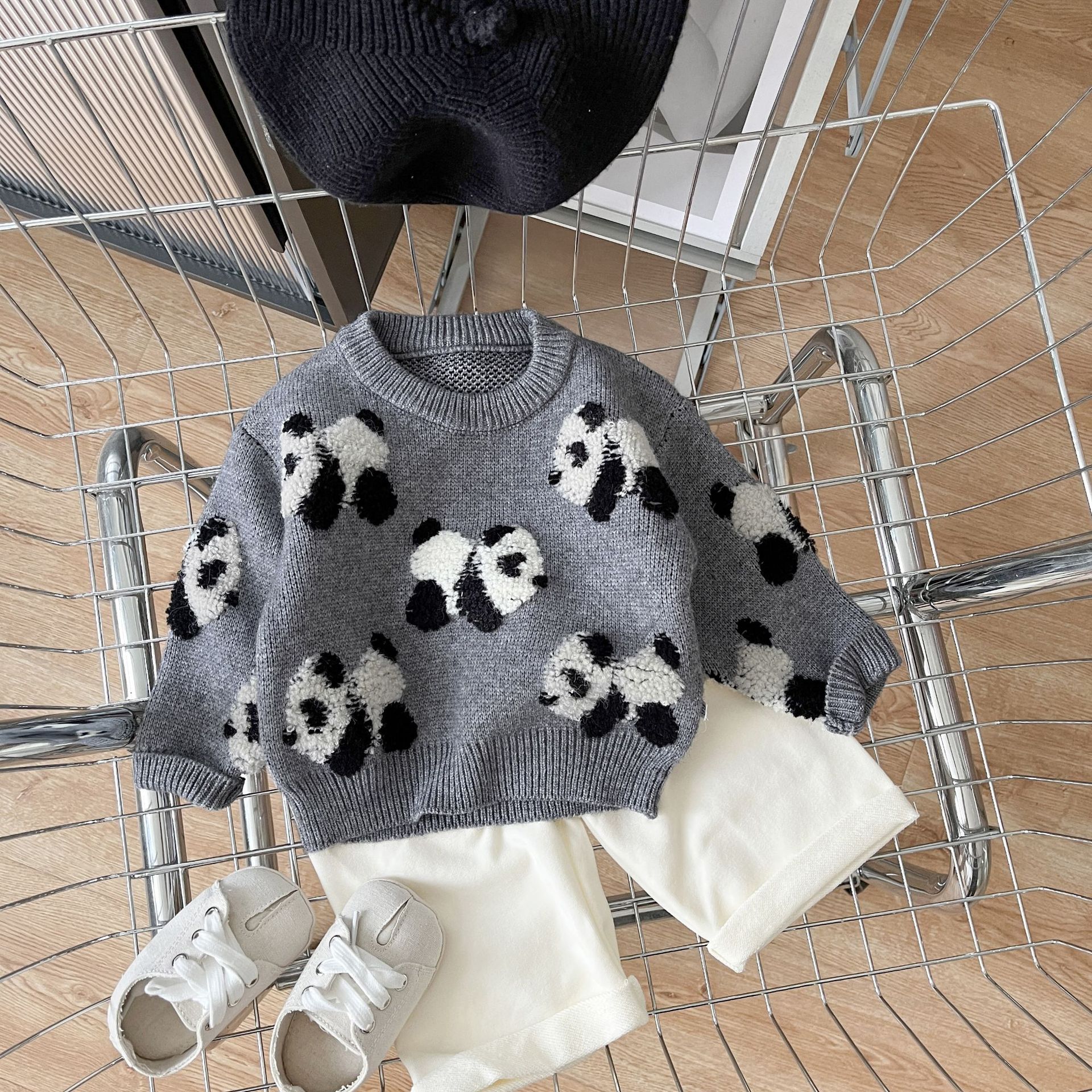 Children's Panda Sweater 9