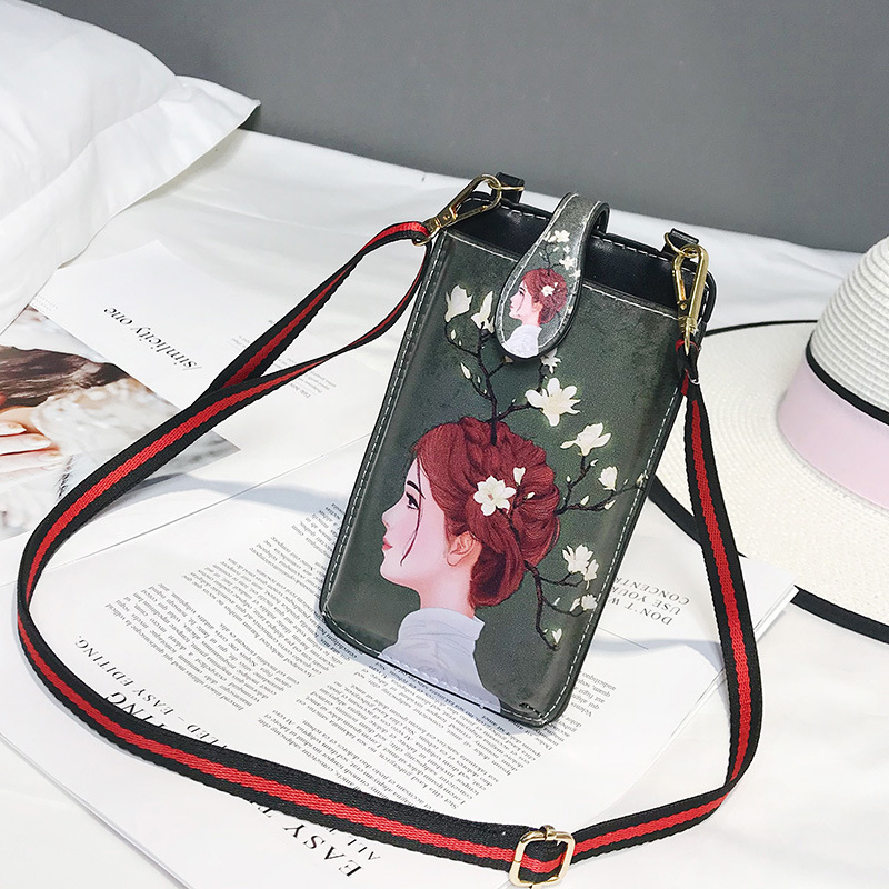 Printed Cartoon Mobile Phone Bag