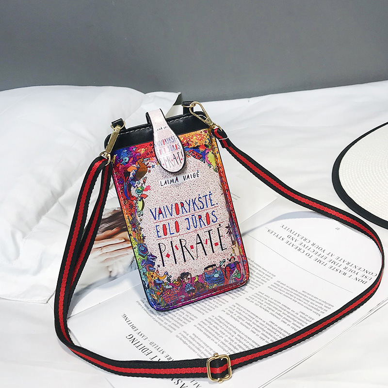 Printed Cartoon Mobile Phone Bag