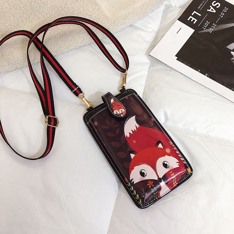 Printed Cartoon Mobile Phone Bag